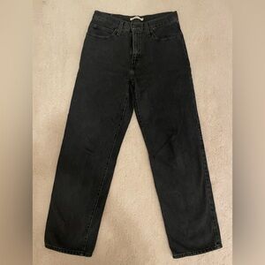 Levi’s 94 Baggy Black Straight Leg 27x31 Jeans Denim 90s